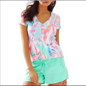 Lilly Pulitzer “Out to Sea” v-neck tshirt